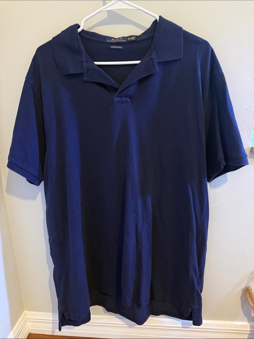 Ralph Lauren Navy Short-Sleeve Polo Shirt - Classic Solid
